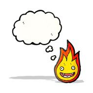 cartoon little flame N22