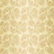 Turkish cucumber seamless pattern gold style