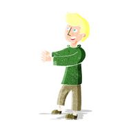 cartoon happy man N751