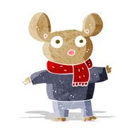 cartoon mouse in clothes N13
