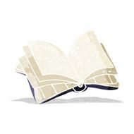 Cartoon Open Book N19