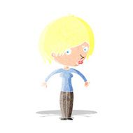cartoon woman shrugging N91
