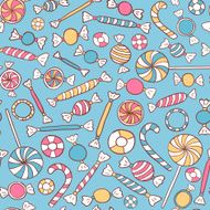Sweets seamless pattern N7