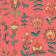Seamless texture with flowers N50