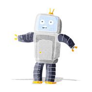 cartoon funny robot N134