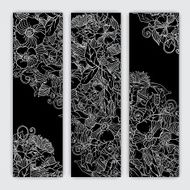 Unique pattern card set with art flowers N3
