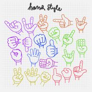 Vector Hand Style