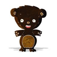 cartoon black bear N57