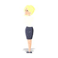 cartoon businesswoman ignoring N11