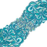 Colorful abstract doodle seamless pattern waves and clouds N15