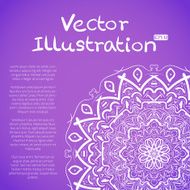Hand Drawn Mandala Ornament Sketch Mockup vector background N7
