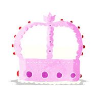 cartoon pink crown N4