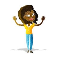 cartoon woman giving up N13