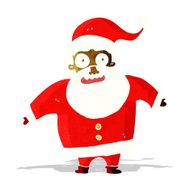 cartoon shocked santa claus N14