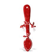 cartoon organic food symbol spoon N8