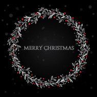 Black xmas wreath