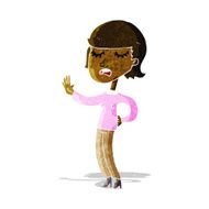 cartoon woman ignoring N43