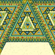 Tribal ethnic background with geometric elements