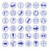 Doodle arrow buttons N5