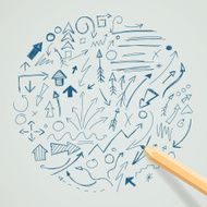 Vector Hand Drawn Graphic Signs