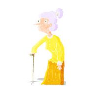 cartoon old woman N24