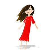 cartoon ghost like girl N12