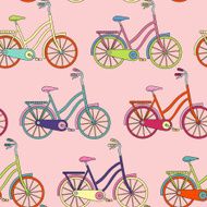 Pattern with bicycle