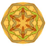 Yellow mandala