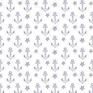 Summer pattern background with anchors