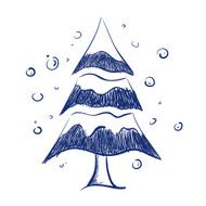 Christmas Tree Doodle N20