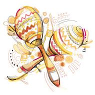 sketchy maracas