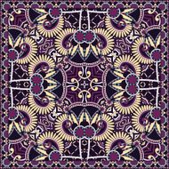 Traditional ornamental floral paisley bandanna N507