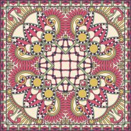 Traditional ornamental floral paisley bandanna N508