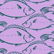 Seamless pattern from fishes N6