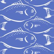 Seamless pattern from fishes N8