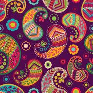 Colorful seamless paisley pattern N2
