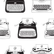 Seamless Background With Typewriters N2