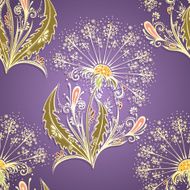 Seamless Floral Pattern (Vector) Hand Drawn Texture N158