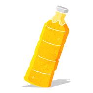 cartoon orange juice bottle N9