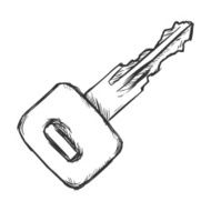 Vector Sketch Four-Sided Key