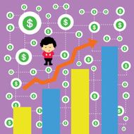 businessman making money