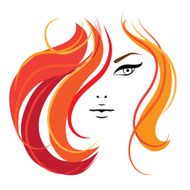 Womans face Template for your design N2