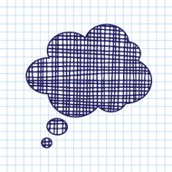 Vector hand draw callout icon