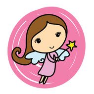 Cute angel Cartoon vector illustration