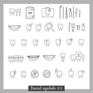 Set of dentistry symbols part 2 N4