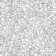 Seamless pattern with different arrows N8