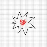 heart hand drawn
