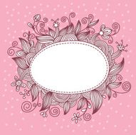 romantic floral frame