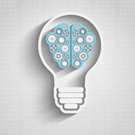 Bulb with brain cloud N2