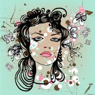vector fashion model